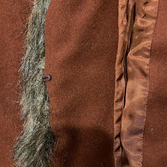 Zara Faux Fur warm rich brown cozy Vest size medium - Picture 5 of 10